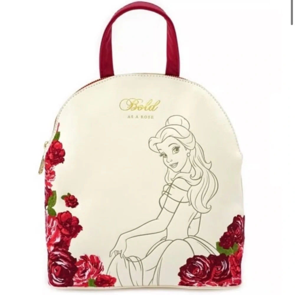 Loungefly Beauty and the Beast Belle Bold As A Rose Backpack